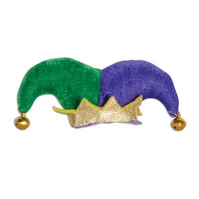 Mardi Gras Jester Hat Hair Clip