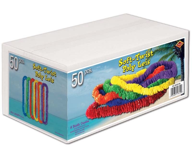 Plastic Leis Hawaiian Luau Party Favors