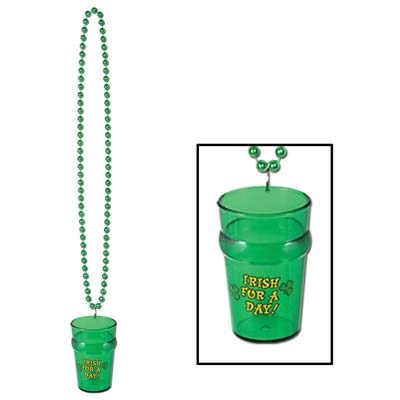 Beads with St. Patricks Glass