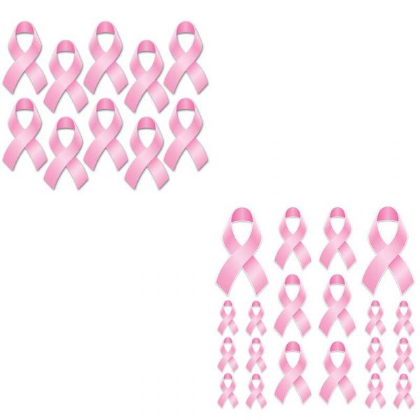 pink ribbon cutouts
