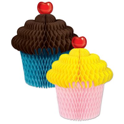 tissue cupcake centerpiece assorted colors