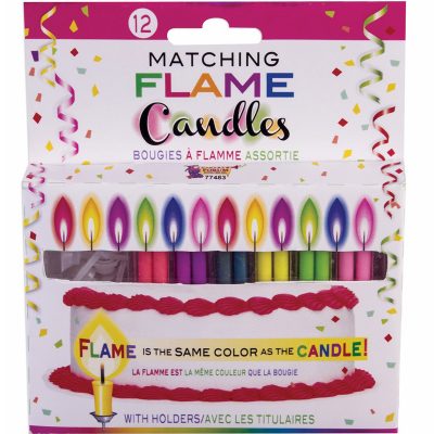 Matching Flame Slimline Candles