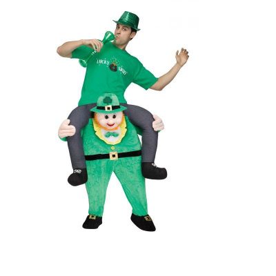 AC4217 Piggyback carry me leprechaun costume for St Patrick's Day