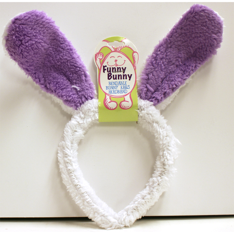 Soft Furry Funny Bendable Bunny Ears Headband