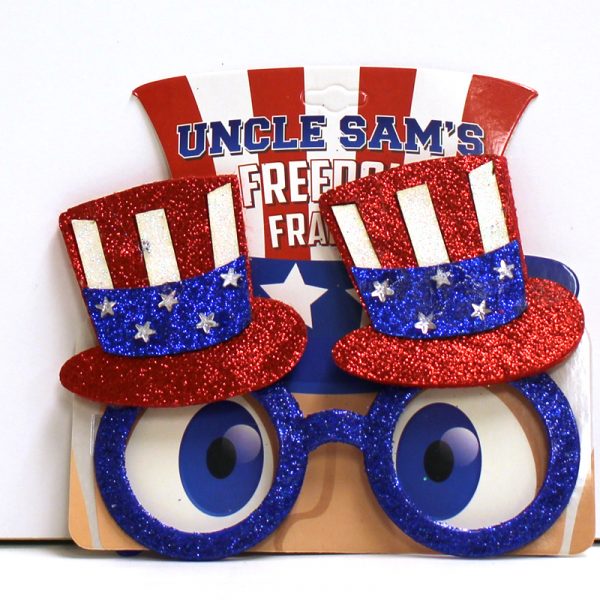 USA Glittered Patriotic Eyeglasses