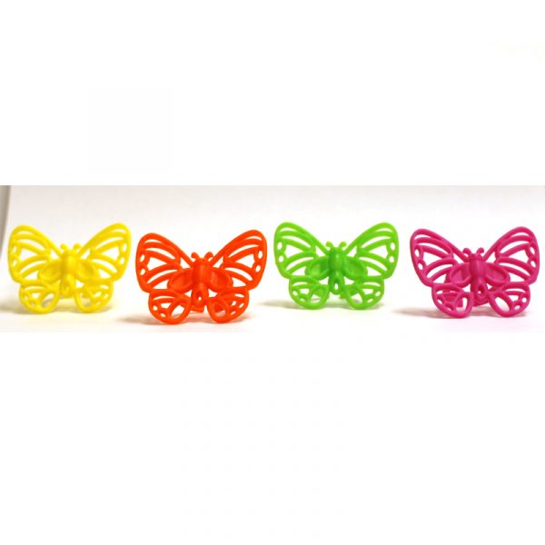 Plastic Neon Butterfly Ring