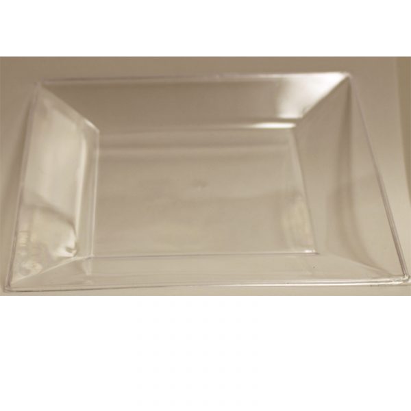 Clear Square Plastic Plates - 10 Pack