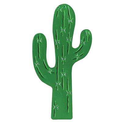 Foil Cactus Silhouette