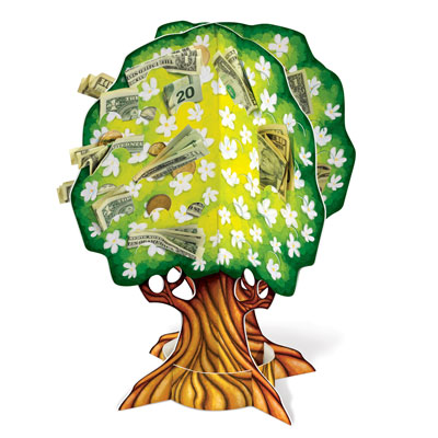 3 D Wedding Anniversary Money Tree