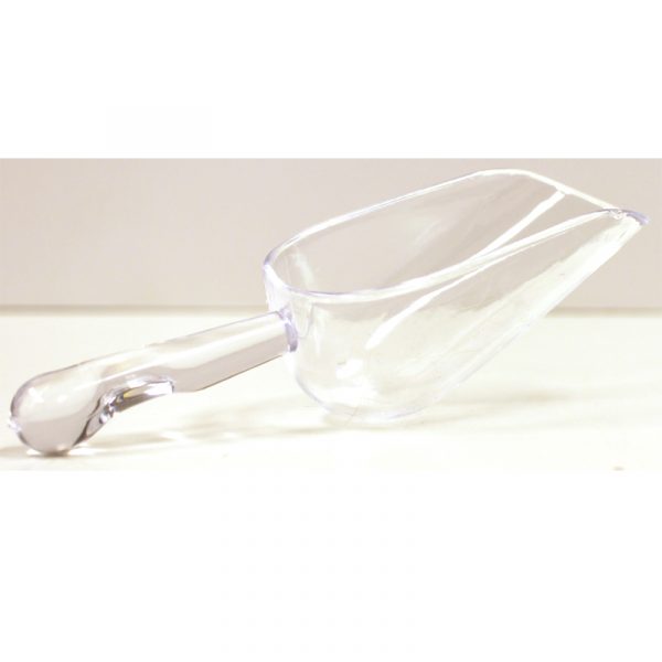 6 Inch Clear Plastic Scoop