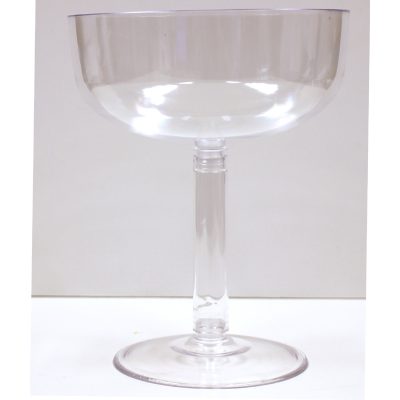 9 Inch Clear Plastic Champagne Glass
