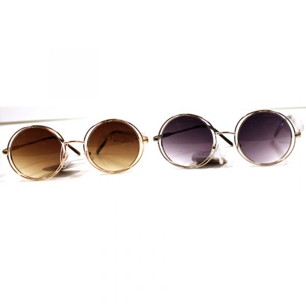 Duo Metal Round Frame Sunglasses
