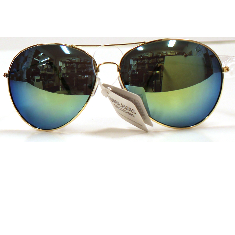 Extra Large Mirror Lens Aviator Sunglasses