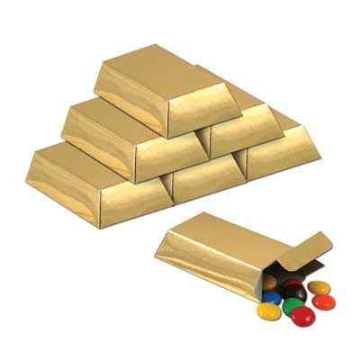 Foil Gold Bar Favor Boxes