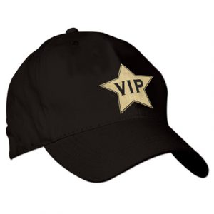 Buy V.I.P Embroidered Fabric Cap Black / Gold - Cappel's