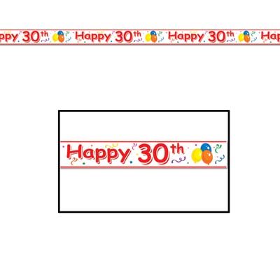 Happy Birthday Party Tape Age 30, 50, 60
