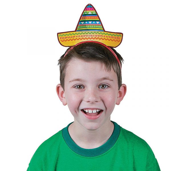 Cardboard Sombrero Headband Kids & Adults