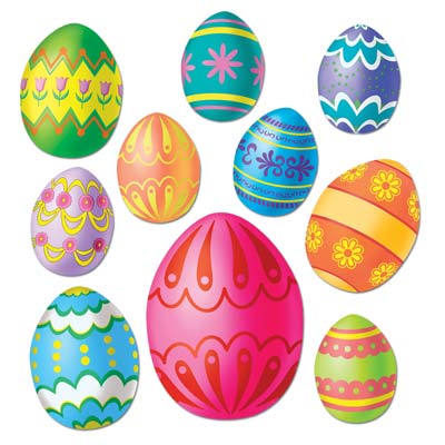 Easter Egg Cutouts 10 Package