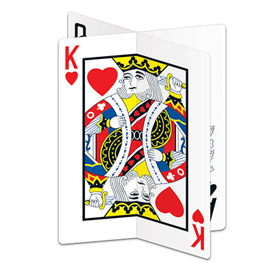 3 D Playing Card Centerpiece