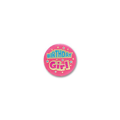 Birthday Girl Satin Button