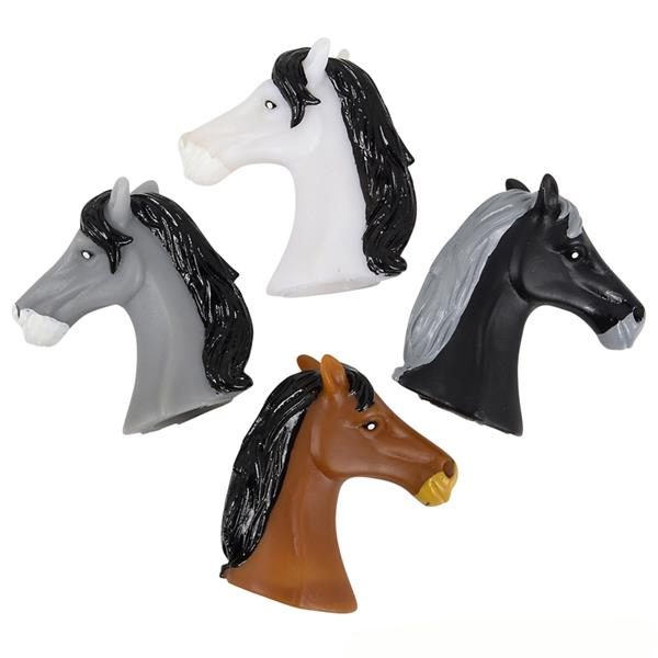 Party Rubber Horse Head Finger Puppets
