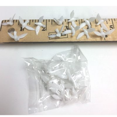 12 Tiny White Doves