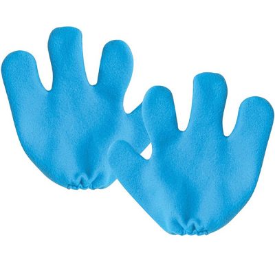 Blue Fabric Smurff Mittens - 1 Pair