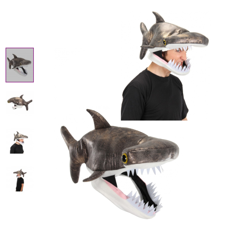Buy Soft Fabric Hammerhead Shark Jawesome Hat Halloween Costume