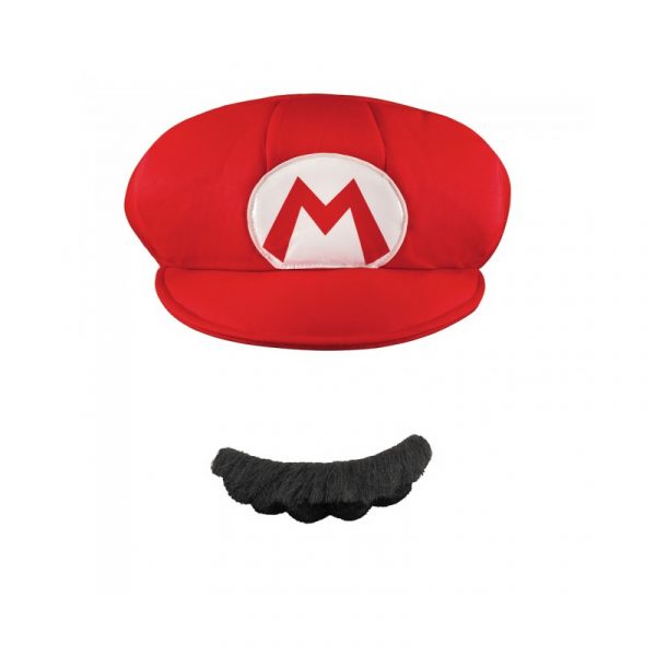 Mario hat and mustache