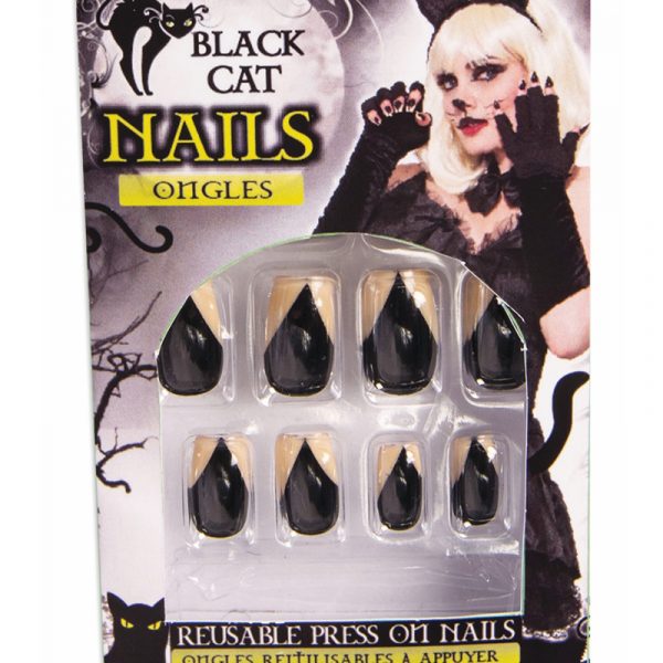 Costume Black Cat Finger Nails