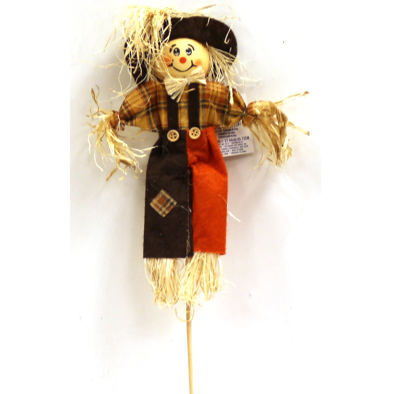 Buy Assorted Raffia Scarecrow on a Stick - Cappel's