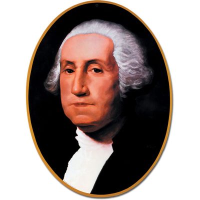George Washington cardboard cutout