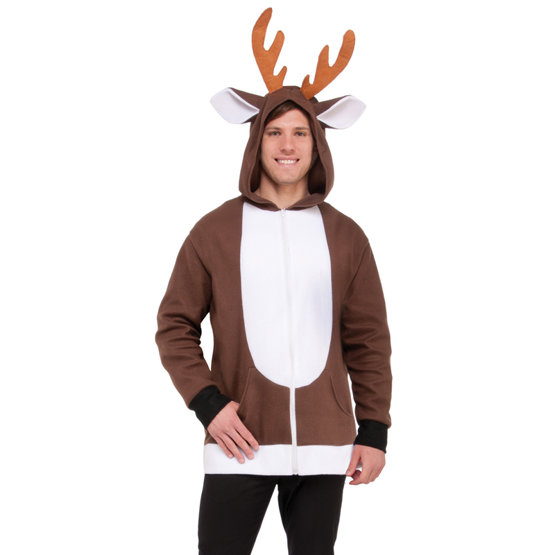 Buy Reindeer Hoodie Adult Christmas Costume - Cappel's.