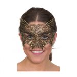Costume Woven Lace Cat Half Mask