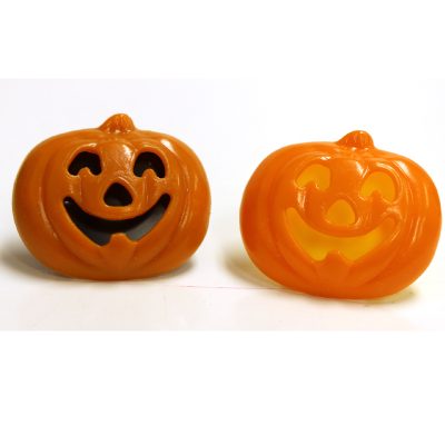 Plastic 3 D Jack O Lantern Rings