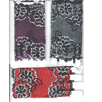 Fabric Fingerless Lacy Mitts (Gloves)