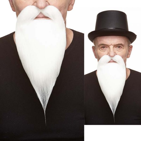 Costume Philosopher White Mustache & Beard Cappel's
