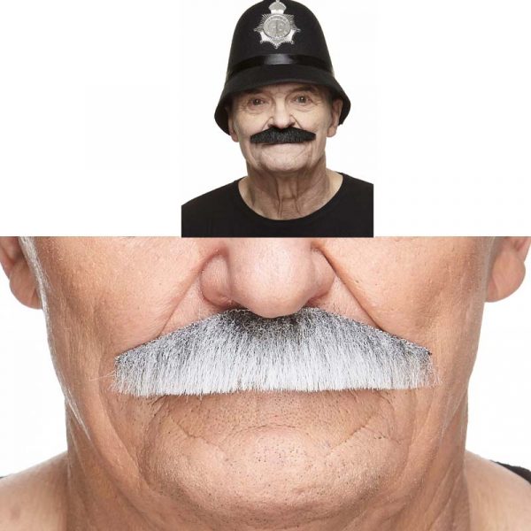 Policeman Mustache Gray or Black