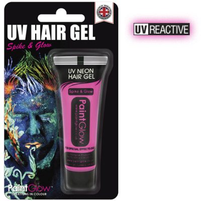 UV Neon Hair Gel Spike and Glow Make-Up