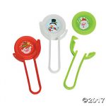 Plastic Christmas Assorted Disc Shooters 6 Per Package