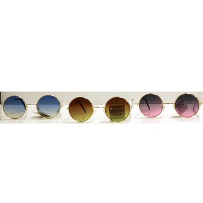 Round Shaded Ocean Lens Sunglasses