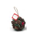 Natural Pine Cone Ball Ornament