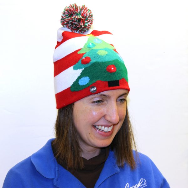Christmas Multi-function Light-up Holiday Knit Hat