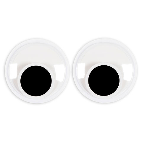 Googly 6-inch Stickyback 'Glow in the Dark' Wiggle Eyes Crafts/Halloween 2pc 