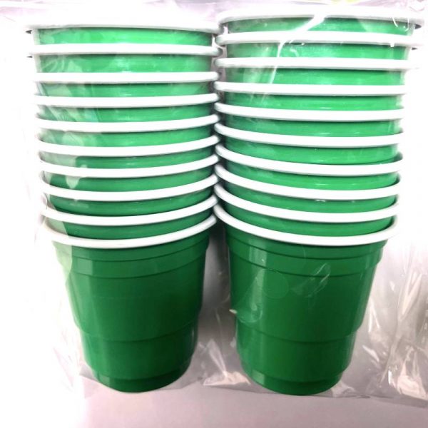 Green 2-oz Mini Solo Cups - plastic shot glasses
