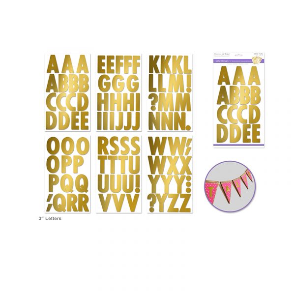 3 Inch Letter Stickers