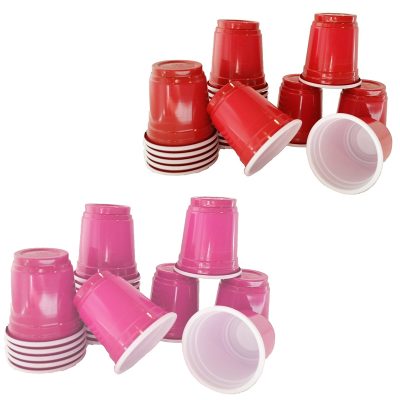 Solid Color Plastic Party Shot Cups