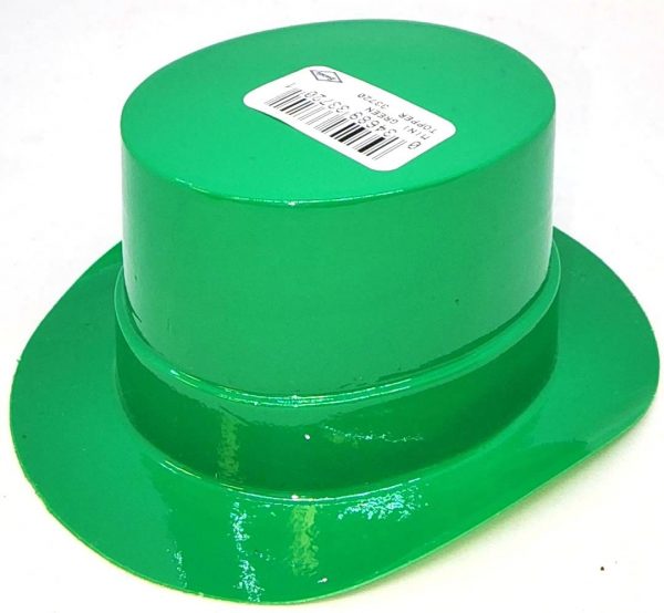 Mini Green plastic top hat.