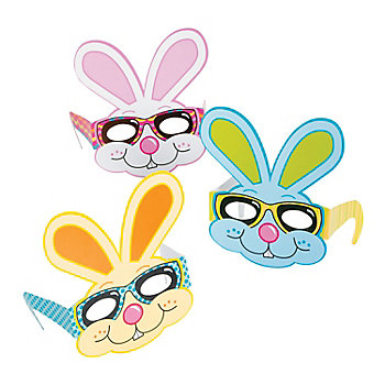 Cardboard Easter Bunny Eyeglasses