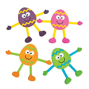 Bendable Rubber Easter Egg Character
